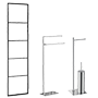 Rack with holder and towel holder