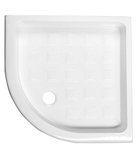 Photo: RETRO brodzik prysznicowy ceramiczny, półokrągły 90x90x20cm, R550, biały