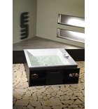 Photo: CAME Quadrat-Badewanne mit Rahmengestell 175x175x50cm, weiß