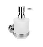Photo: X-ROUND soap dispenser 200ml, frosted glass, chrome