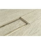 Photo: MANUS PIASTRA stainless steel floor trough with grate for tiles, L-950, DN50