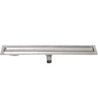 Photo: MANUS PIASTRA stainless steel floor trough with grate for tiles, L-1050, DN50