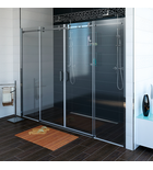 Photo: DRAGON drzwi prysznicowe 1800mm, szkło czyste