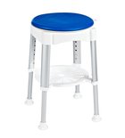 Photo: HANDICAP Adjustable Shower Stool with Rotating Padded Seat (H) 410-580mm