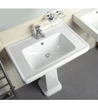 Photo: CLASSIC ceramic washbasin 90x50cm, white ExtraGlaze