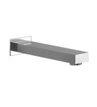 Photo: Wall-mounted spout, square, 200mm, chrome