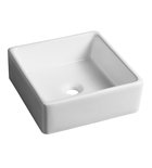 Photo: UBEGA counter top ceramic washbasin 38x38 cm, white
