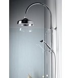 Photo: VANITY Shower column with mixer tap connection, head & hand shower, chrome