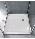 Photo: Smaltovaná sprchova vanička, štvorec 80x80x16cm, biela
