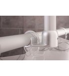 Photo: Shower Curtain Rod Ceiling Support, white