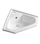 Photo: Ceramic corner washbasin 41x41 cm, for furniture
