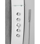 Photo: LUK termostatický sprchový panel rohový 250x1300mm, bílá