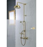 Photo: SASSARI sprchový sloup s termostatickou baterií, mýdlenka, 1200mm, bronz