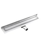 Photo: MANUS PIASTRA stainless steel floor drain with grate for tiles, wall-mounted, L-750, DN50