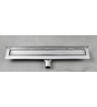Photo: MANUS PIASTRA stainless steel floor drain with grate for tiles, wall-mounted, L-850, DN50
