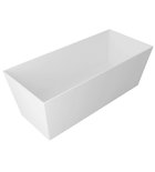 Photo: KVADRIE - Cultured Marble Bath 1590x650x550mm, glossy white