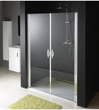 Photo: ONE Alcove Double Pivot Shower Doors 1180-1220 mm, 6 mm clear glass