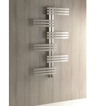 Photo: RADO bathroom radiator 600x1190 mm, brushed stainless steel