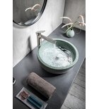 Photo: PRIORI umywalka ceramiczna nablatowa Ø 42 cm, zielony