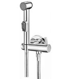 Photo: Wall-mounted valve with hand-held bidet shower, chrome