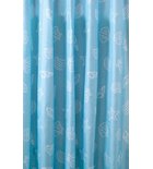 Photo: Sprchový záves 180x200cm, polyester, modrá, mušľa
