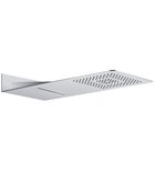 Photo: SLIM Wall-Mounted Shower Head, Waterfall, 220x500x2,4mm, brushed stainless steel