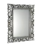 Photo: SCULE zrcadlo ve vyřezávaném rámu 70x100cm, stříbrná