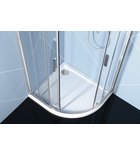 Photo: EASY LINE kabina prysznicowa półokrągła 900x800mm, L/R, szkło czyste