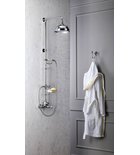 Photo: SASSARI sprchový sloup s termostatickou baterií, mýdlenka, 1250mm, chrom