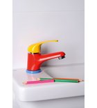Photo: KID Washbasin Mixer Tap without Pop Up Waste, colors/chrome