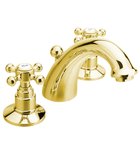 Photo: ANTEA 3 Hole Washbasin Mixer Tap with Pop Up Waste, gold