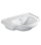 Photo: RETRO ceramic washbasin 62x45,5cm, buit in, 3 holes for mixer, white