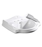 Photo: RETRO 3 Hole Ceramic Washbasin 73x54cm, white