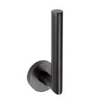 Photo: X-ROUND BLACK wall mounted spare toilet paper holder, black