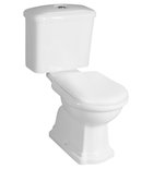 Photo: RETRO Classic Close Coupled Toilet, white-chrome