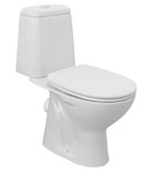 Photo: RIGA Close Coupled Toilet, Dual Flush 3/6l, P-trap, white