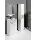 Photo: SIMPLEX ECO 50 washbasin cabinet including washbasin 47x83,5x29cm