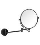Photo: X-ROUND BLACK wall-hung comestic mirror dia. 180mm, black
