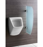 Photo: Urinal-Trennwand, 80x40 cm, Milchglas