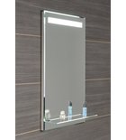 Photo: Spiegel mit LED-Licht und Ablage 50x80cm, Glasablage, Knopfschalter