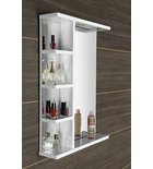 Photo: KORIN mirror with LED lighting and shelves 50x70x12cm