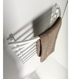 Photo: Electric towel radiator, 570x465mm, 72W, white
