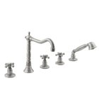Photo: ANTEA Deck Mounted 5 Hole Mixer Tap with Retro Spout , brushed nickel