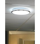 Photo: SILVER stropné LED svietidlo priemer 28cm, 10W, 230V, studená biela, chróm