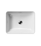 Photo: SAND/NUBES counter top ceramic washbasin 50x38cm, white ExtraGlaze