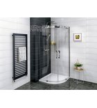 Photo: DRAGON kabina prysznicowa półokrągła 900x900 mm, R550, 2 drzwiowa, szkło czyste