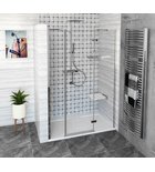 Photo: FORTIS LINE 3-Piece Alcove Shower Door 1300 mm, clear glass/right