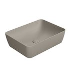Photo: SAND/NUBES counter top ceramic washbasin 50x38cm, tortora matt