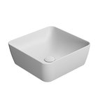 Photo: SAND/NUBES counter top ceramic washbasin 38x38cm, white matt