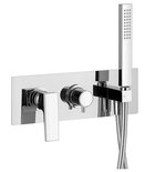 Photo: DIMY Concealed Shower Mixer Tap inc Shower Handset, 2-way, chrome